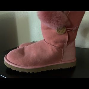 Ugg Australian Pink Suede Boots, Like New